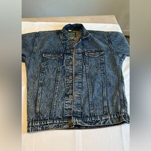 Vintage 90s Minor Jean Acid Wash Denim Jacket - Fits like Women's M / Boxy Fit